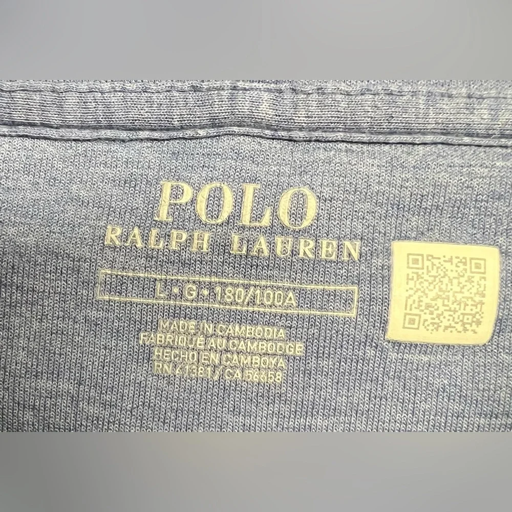Polo by Ralph Lauren Blue Double‎ Knit Full Zip-Up Hooded Sweatshirt-Large